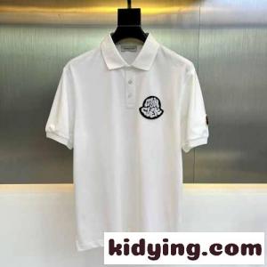 洗練された おしゃれ コットンピケ 半袖 ポロシャツ モンクレール コピー Tシャツ コピー ホワイトkid26qy8nuu