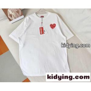 人気 おしゃれ KENZO HEART ケンゾー Tシャツ コピー カジュアル 合わせやすい ホワイトkid26vWzyuq