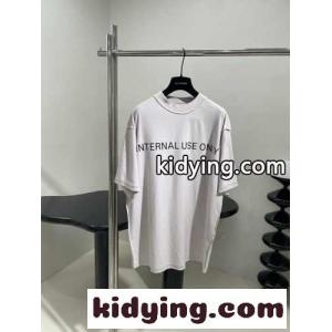 バレンシアガ コピー Tシャツ コピー オーバーサイズ プリント半袖Tシャツ ユニセックスkid26jyKHbe