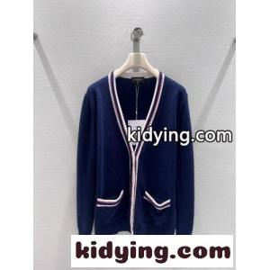定番 Vネック カーディガン シャネル ブランド コピー ニット コピー カシミヤ ネイビーkid261niqmy