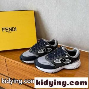 おしゃれ フェンディ コピー フォワード スニーカー スーパーコピーメッシュ＆レザー ライトグレーkid26umCKrm