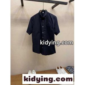 シンプル 上品 ショートスリーブシャツ バーバリー スーパーコピー シャツ 偽物 ブラックkid26Hr8Lfi