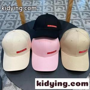 シンプル 合わせやすい ロゴ ベースボールキャップ プラダ コピーブランド キャップ 偽物kid261v49Lr