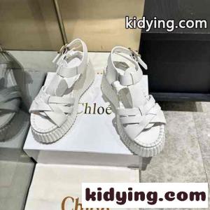 定番 人気 クロエ NAMAウェッジ サンダル スーパーコピー ホワイトkid26XHbqCe