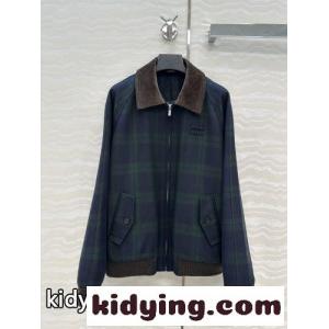 チェックツイルブルゾンジャケット ミュウミュウ コピー ジャケット コピー ブルゾンkid26WzKHzq