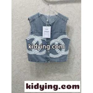 ノースリーブ デニムジャケット シャネル コピーブランド ジャケット コピー レディースkid26S1be0j