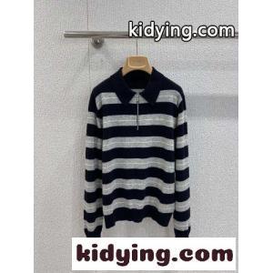 洗練された ウール ハーフジップ ポロシャツ ミュウミュウ スーパーコピー ニット コピー トップスkid26Hri4bi