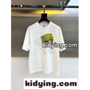 カジュアル フロッグ コットンTシャツ バーバリー コピーブランド 半袖Tシャツ コピー ホワイトkid26XrKj0D