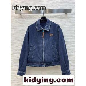 デニム トラッカージャケット ミュウミュウ ブランド コピー ジャケット コピー ブルゾンkid26eaGXTD