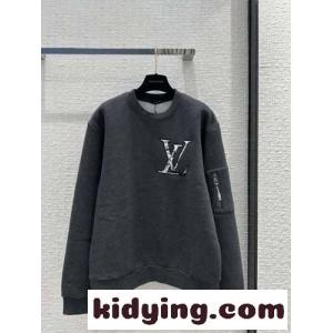 コットン クルーネック スウェットシャツ ルイヴィトン スーパーコピー パーカー コピーkid26biW1LD