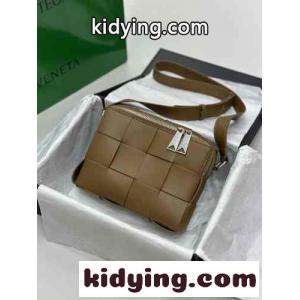 イントレチャートレザー ショルダーバッグ ボッテガ・ヴェネタ バッグ コピー ブラウンkid26r8Hfae