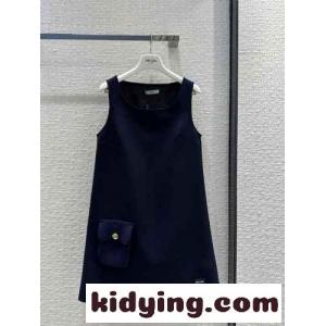洗練された エレガント ナッテ ミニドレス プラダ コピーブランド ワンピース コピー ブルーkid26D8P9zC