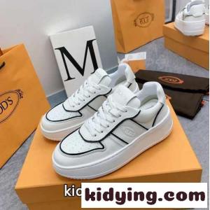 人気新作～ レディース トッズ スニーカー コピーレザー プラットフォーム スニーカーkid26C0TzGz