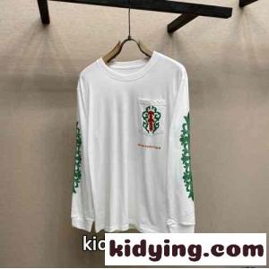 クロムハーツ ブランド コピー Tシャツ コピー 男女兼用 人気 カジュアル 長袖Tシャツkid26LLfquu