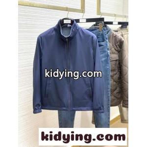 カジュアル メンズ リバーシブル両面仕様ブルゾン エルメネジルド・ゼニア ジャケット コピー ブルーkid26bieWLD