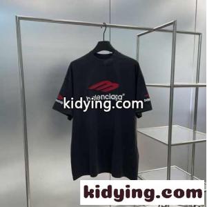 人気 おしゃれ バレンシアガ コピーブランド 3B SPORTS ICON Tシャツ コピー クルーネック 半袖 ブラックkid261rm05z
