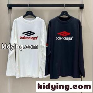 おしゃれ 人気 バレンシアガ ブランド コピー 3B SPORTS ICON ロングスリーブ Tシャツ コピー コピーkid269XbuWD