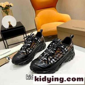 大人気 バーバリー ブランド コピー スニーカー コピー ヴィンテージチェックコットン＆レザー スニーカーkid26nyaqey