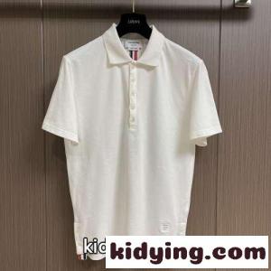シンプル カジュアル トムブラウン コピーブランド Tシャツ コピー 半袖 ポロシャツ ホワイトkid26zSn4Xb