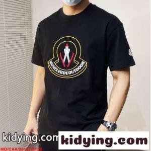 おしゃれ ロゴ クルーネック モンクレール コピーブランド Tシャツ コピー コットン 半袖Tシャツkid265nOPbi