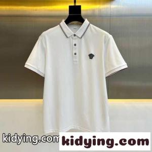 洗練された ビジネス カジュアル 半袖 ポロシャツ ヴェルサーチ スーパーコピーェ Tシャツ コピーkid26a8199f