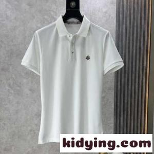 洗練された カジュアル ロゴ コットンピケ 半袖ポロシャツ モンクレール コピーブランド Tシャツ コピーkid26nSzSPD