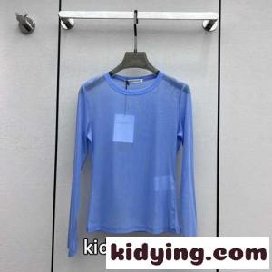 セクシー メッシュ クルーネック アレキサンダーワング Tシャツ コピー ブルーkid269jCyey