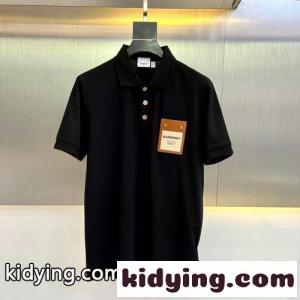 人気 おしゃれ 合わせやすい 半袖 ポロシャツ バーバリー スーパーコピー Tシャツ コピー ブラックkid261fi8Tj