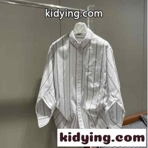BB Corp Swing Twisted ストライプシャツ バレンシアガ スーパーコピー シャツ コピー ドルマンスリーブkid26uKzCCe