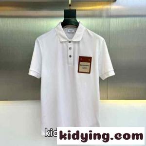 人気 おしゃれ 合わせやすい 半袖 ポロシャツ バーバリー コピー Tシャツ コピー ホワイトkid26XLTPjC