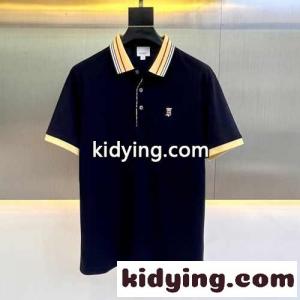 着心地いい コットンピケ 半袖 ポロシャツ バーバリー コピーブランド Tシャツ コピー ネイビーkid26SfSbmq