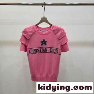 可愛い dior コピーブランドIVIERA ラッフルセーター クリスチャン・ディオール コピーブランド セーター コピー ピンクkid26bOHDae