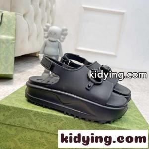 ホースビット ウィメンズ プラットフォーム サンダル グッチ コピー サンダル コピー ブラックkid26O5na0v