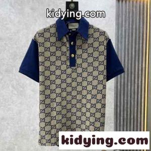 グッチ スーパーコピー Tシャツ コピー GGコットンジャカード ポロシャツ メンズ トップスkid26ieKTve
