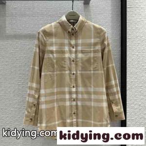 人気 定番 コットン チェック バーバリー スーパーコピー シャツ コピー カジュアル ロングスリーブkid265Tnqym