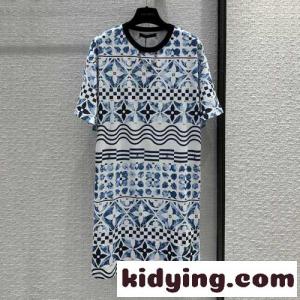 LV バイ・ザ・プール モノグラムタイルプリントTシャツドレス ルイヴィトン コピー ワンピース コピーkid26Kj419f