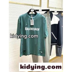 人気 おしゃれ カジュアル ロゴ バレンシアガ ブランド コピー Tシャツ コピー クルーネック 半袖 トップスkid268PvKLj