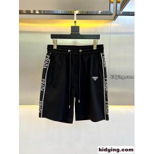 定番 おしゃれ 合わせやすい プラダ ブランド コピー パンツ コピー メンズ ショートパンツ ブラックkid26951rOj