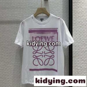 人気新作～ロエベ スーパーコピー Tシャツ コピー アナグラム プリント クルーネック 半袖 トップスkid26jeiCOn