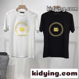 シンプル ロゴ クルーネック コットン ドルチェ&ガッバーナ スーパーコピー Tシャツ コピー メンズkid26iCeCGr