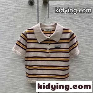 可愛い おしゃれ 半袖 ニット ポロシャツ ミュウミュウ コピー ニット コピー レディースkid26H5LXbq