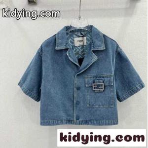 おしゃれ 春夏 半袖 デニムジャケット フェンディ コピー ジャケット コピー レディースkid26D8bW9n