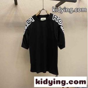 フェンディ ブランド コピー Tシャツ コピー メンズ おしゃれ カジュアル コットン ロゴ 刺繍kid26LTj8vq