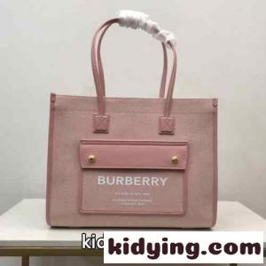 バーバリー コピーブランド バッグ コピー 大人気 スモール キャンバス＆レザー フレヤトートkid26eO9H1b