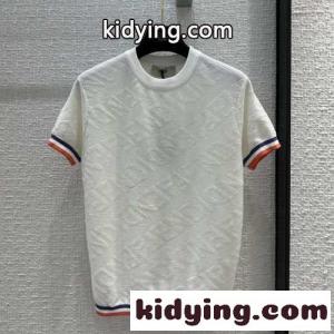 春夏 人気 新作 クルーネック 半袖 ニット フェンディ コピー セーター コピー レディースkid26P99vWD