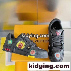 LV × YK LV トレイナー･ライン スニーカー ルイヴィトン コピーブランド スニーカー コピー 人気 ブラックkid265zq8ji