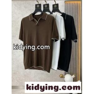 カジュアル 快適 ニット ポロシャツ 半袖 エルメネジルド・ゼニア Tシャツ コピーkid26uSr49D