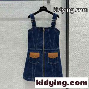 可愛い カジュアル デニムドレス ルイ・ヴィトン ワンピース コピー レディースkid26KHzymq