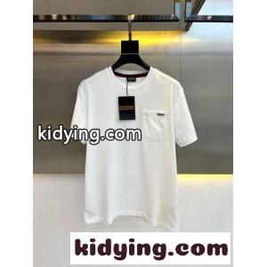 シンプル ロゴ クルーネック 半袖Tシャツ エルメネジルド・ゼニア Tシャツ コピー ホワイトkid26a0juey
