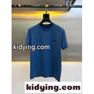 定番 合わせやすい クルーネック エルメネジルド・ゼニア Tシャツ コピー 半袖Tシャツ ブルーkid26mK1bmu